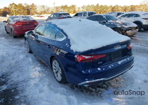 2024 Audi A5 Sportback Premium Plus 45 Tfsi Quattro S Tronic из США, поврежденный, VIN WAUFACF52RA013624